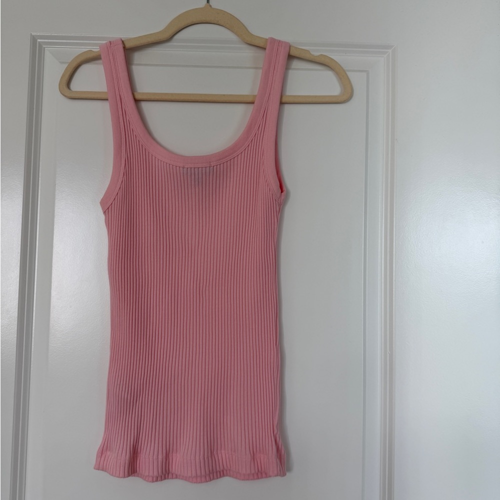 Pink Ribbed Tank Top - Picture 2 of 6